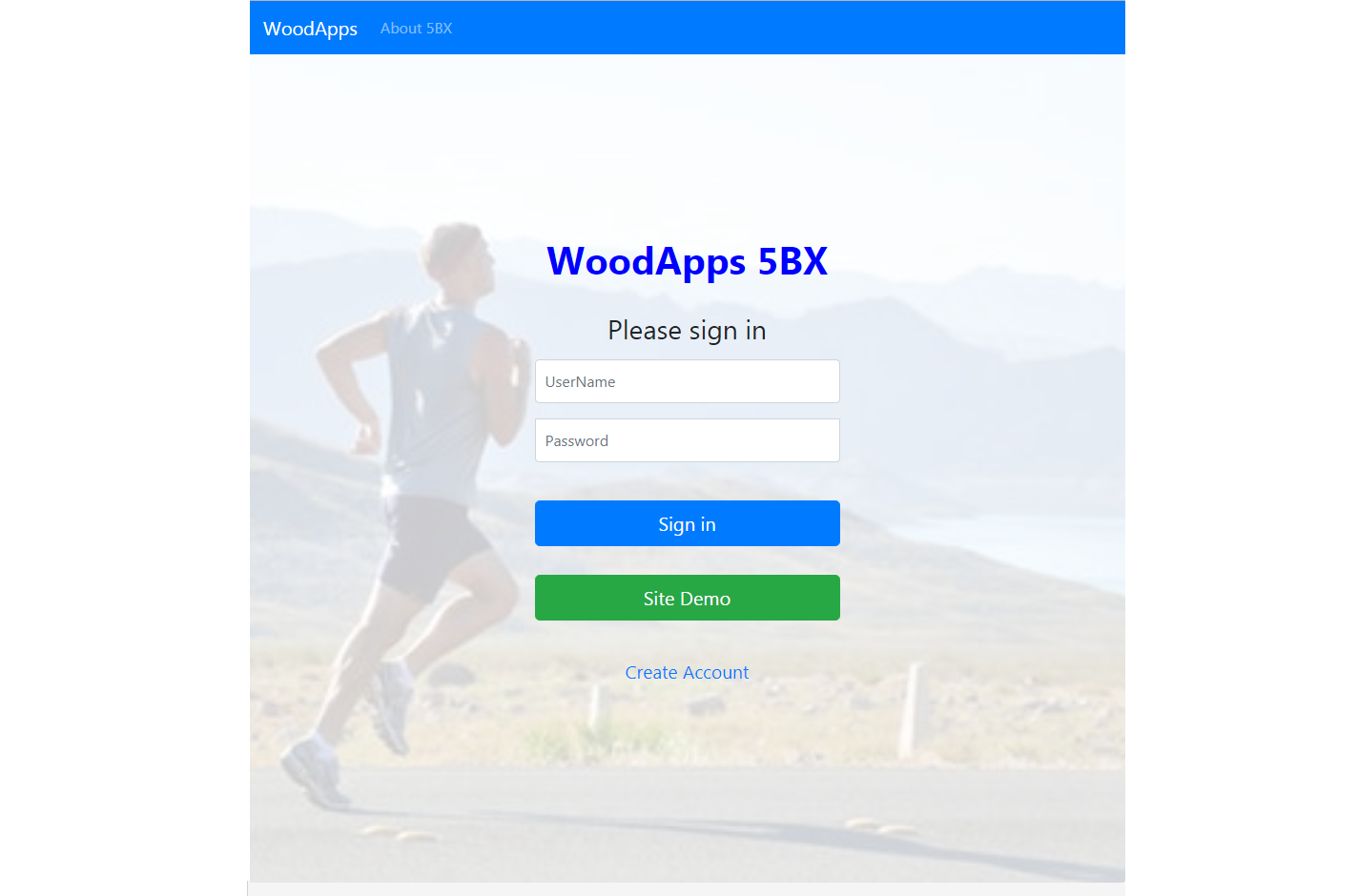 Web App User Login 5BX Exercise Program